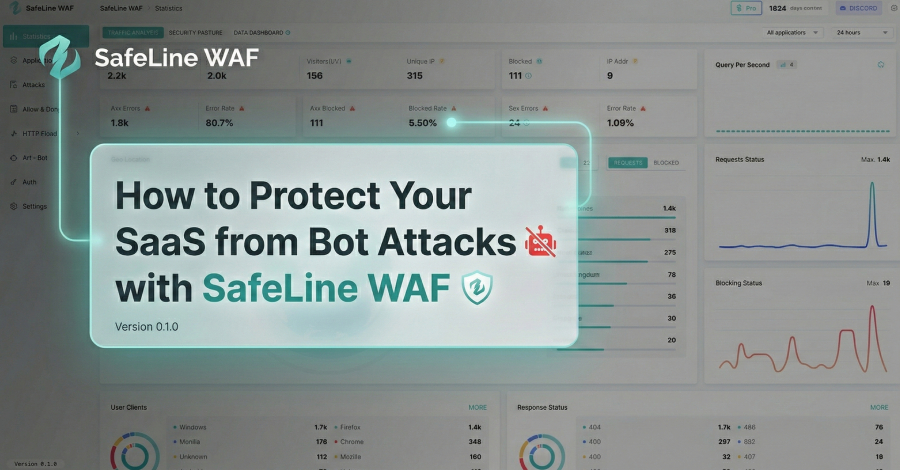 SaaS Güvenliğini Bot Saldırılarına Karşı Güçlendirin: SafeLine WAF ile Proaktif Koruma