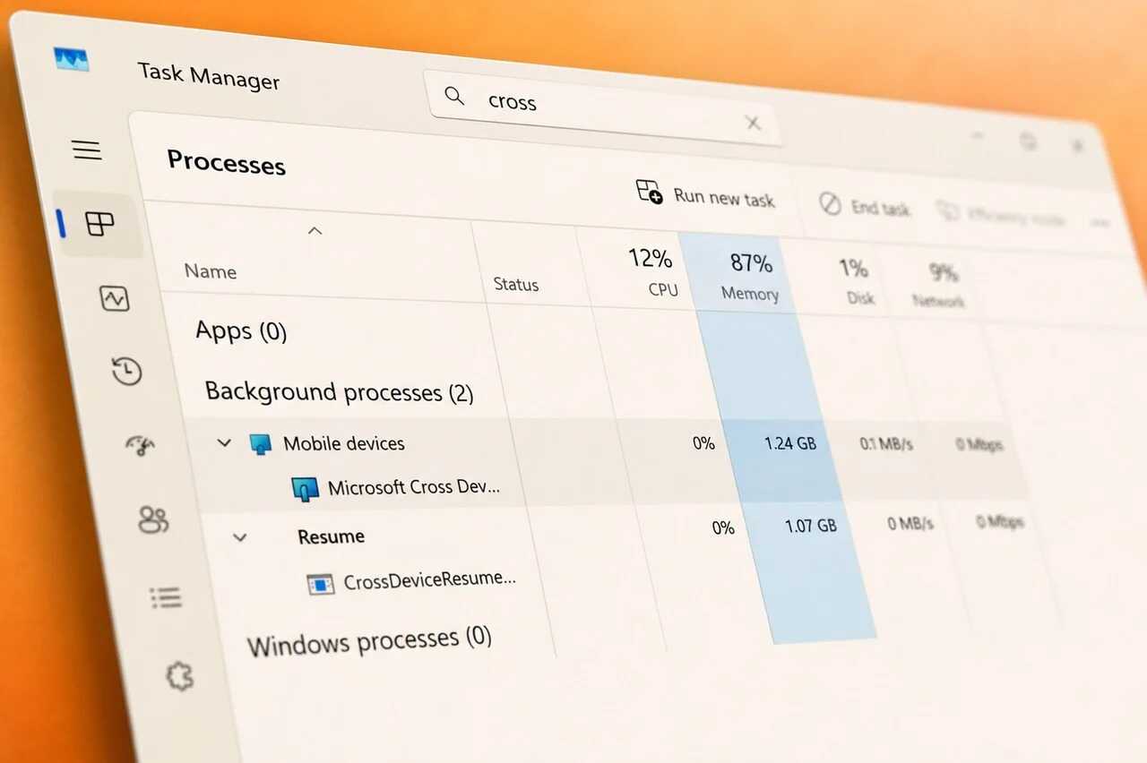 Windows 11 Çapraz Cihaz Hizmeti Hatası: RAM ve Depolama Tüketimi Sorunu ve Çözümleri