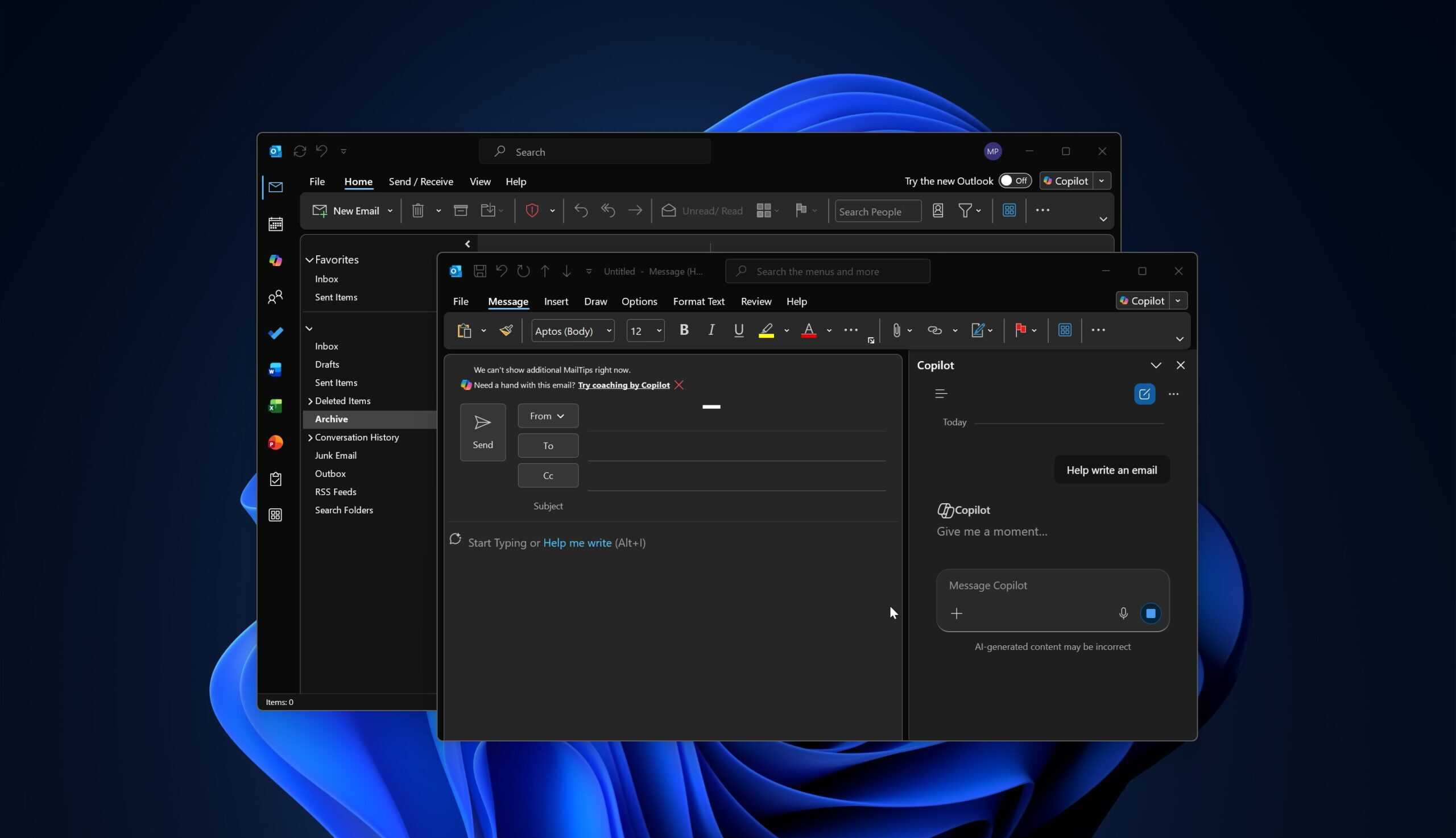Microsoft Outlook Classic'e 2026 Sonuna Kadar Copilot'un Otomatik Etkinleştirilmesi