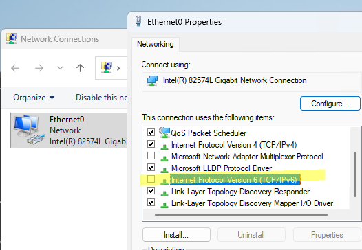Windows Üzerinde IPv6 Protokolünü Güvenli Şekilde Devre Dışı Bırakma Rehberi