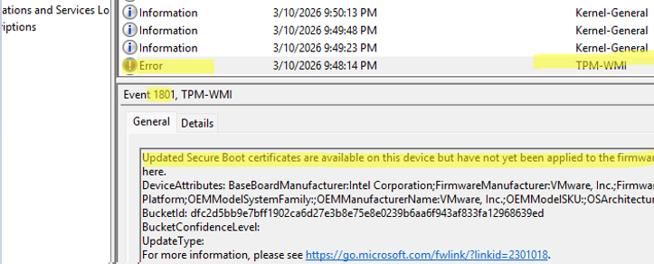 Windows Cihazlarda UEFI Secure Boot Sertifikalarının Güncellenmesi