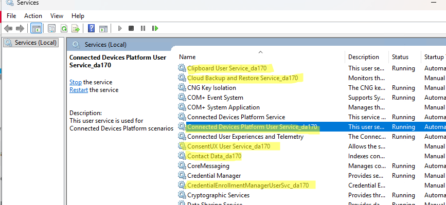 Windows'ta Kullanıcıya Özel Hizmetlerin (Per-User Services) Yönetimi