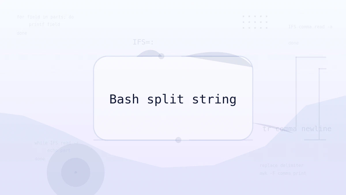 Bash ile String (Metin) Parçalama: Yöntemler ve İpuçları