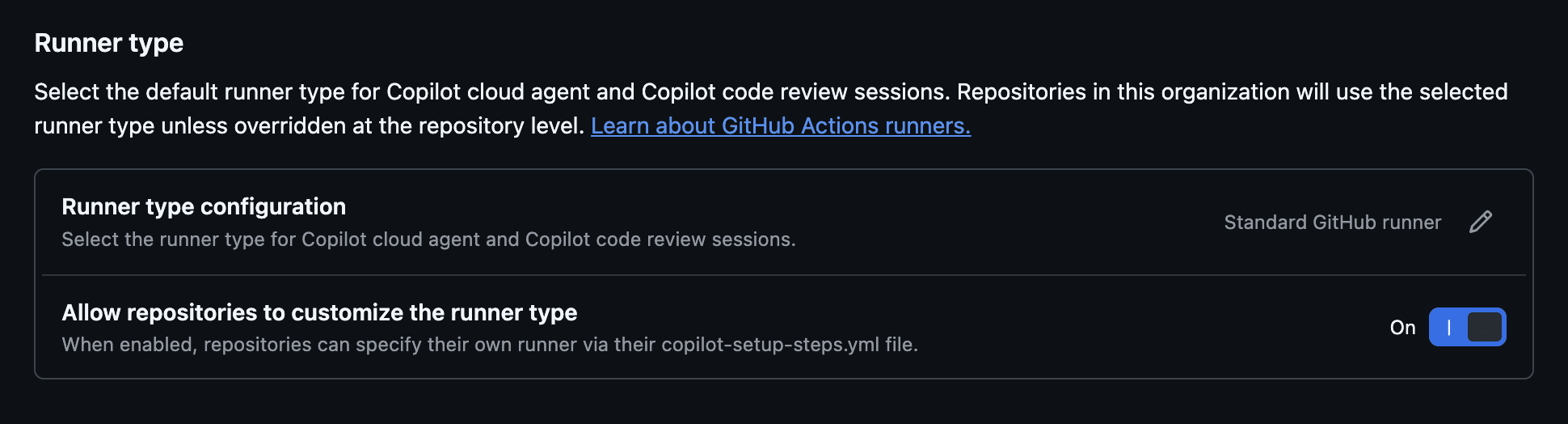 GitHub Copilot Kod İncelemesi için Kuruluş Yöneticilerine Yönelik Runner Kontrolleri ve İçerik Hariç Tutma