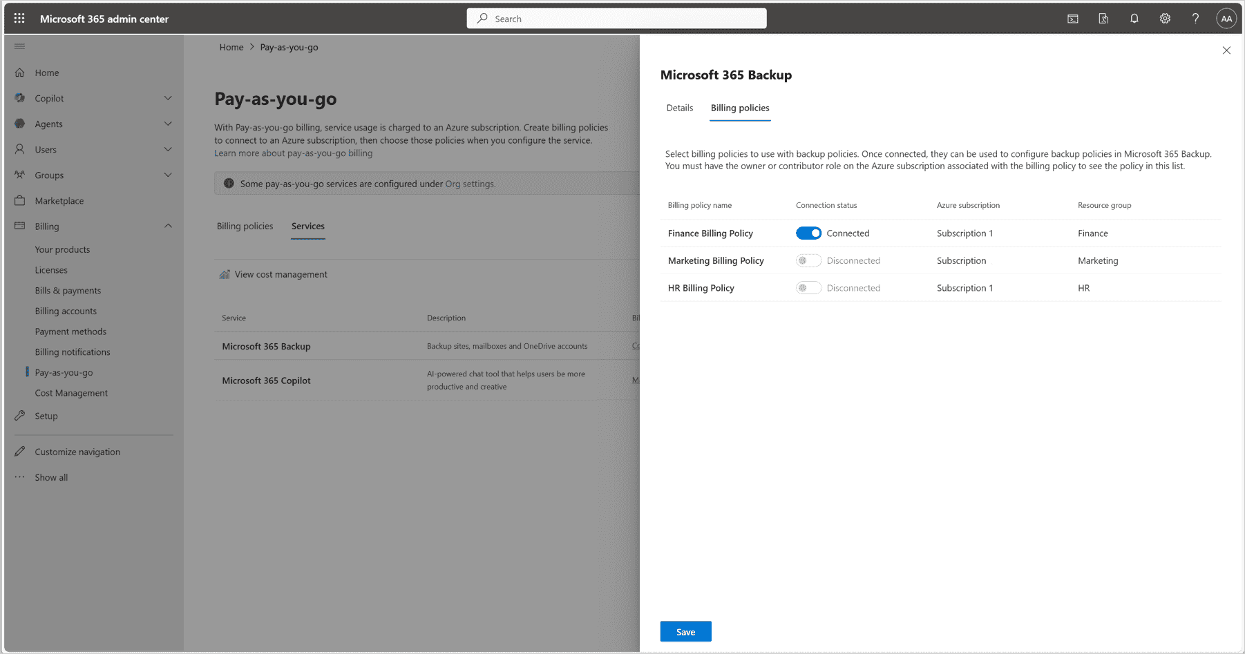 Microsoft 365 Backup: Departman Bazlı Faturalandırma ve Yönetim Delegasyonu